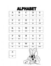 English Worksheet: alphabet