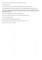 English Worksheet: My room