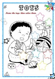 English Worksheet: Magic Toys