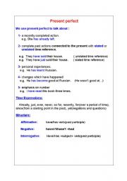 English Worksheet: Present Perfect