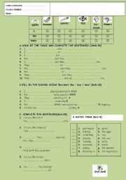 English Worksheet: likes/dislikes