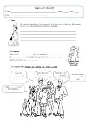 English Worksheet: Meet Scooby-doos characters