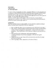 English Worksheet: Color of Water Impromptu