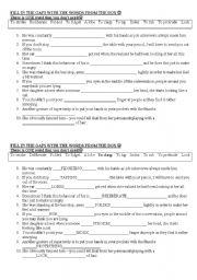 English Worksheet: Body Language