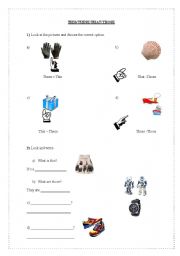 English Worksheet: This, these, that, those activity