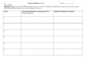 English worksheet: Life Map Project