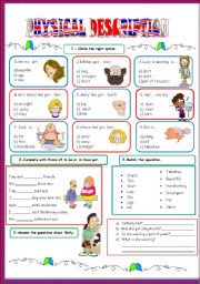 English Worksheet: Describing  people-4