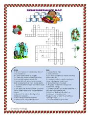 Remembrance Day Crossword