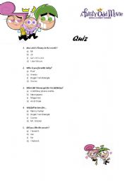 English Worksheet: Quiz