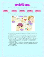 English Worksheet: Writing a story