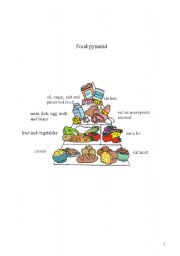 English Worksheet: food pyramid 