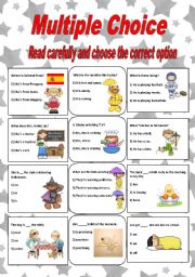 English Worksheet: Multiple Choice