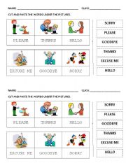 English Worksheet: GOOD MANNERS