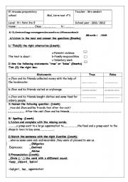 English Worksheet: 9th mid term test