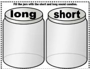 English Worksheet: short long vowel sounds