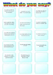English Worksheet: in the classroom