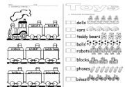 English Worksheet: toys 