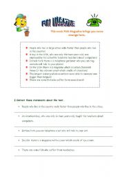 English worksheet: Who and Which practise worksheet