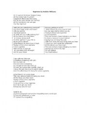 English Worksheet: Supreme - exercises to do with the song