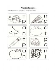 English Worksheet: Phonics Exercise 