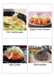 English Worksheet: Food  - Japanese food in English