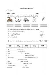 English Worksheet: spelling worksheet