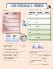 English Worksheet: JOBS (JOB DEMAND VOCABULARY)