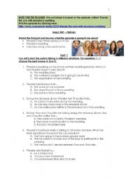 English Worksheet: FRIENDS EPISODE (The one with PHOEBES WEDDING)