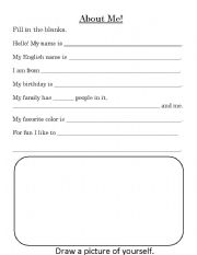 English Worksheet: Introductions