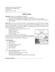 English worksheet: Super volcanoes homework 