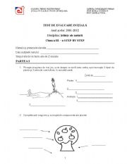 English Worksheet: test evaluare stiinte clasa a III-a