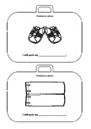 English Worksheet: packing