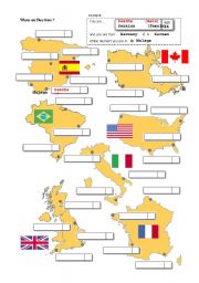 English Worksheet: Where are you from