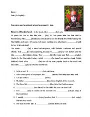 English Worksheet: Present and Continous Present