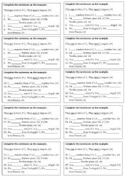 English Worksheet: TO BE