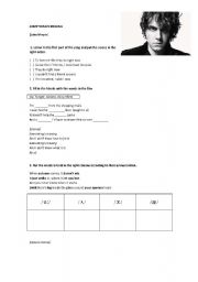 English worksheet: Somethings Missing (John Mayer)