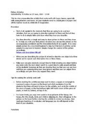 Picture dictation