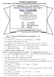 English Worksheet: Reading Comprehension