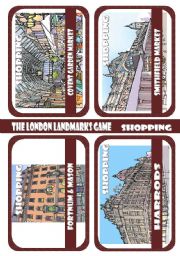 English Worksheet: The London Landmarks game - Part 7 - Shopping