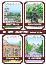 English Worksheet: The London Landmarks Game - Part 8 - Parks