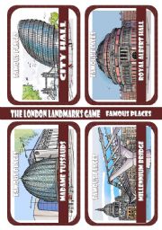 English Worksheet: The London Landmarks Game - Part 4 - Famous buildings