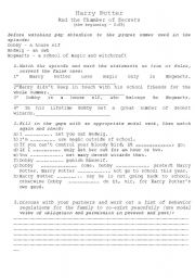 English worksheet: Harry Potter (Rules. Modals)