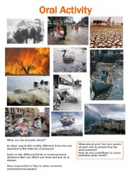English Worksheet: Envronmental disasters