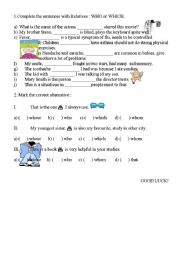 English worksheet: Test