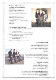 English Worksheet: boulevard of broken dreams