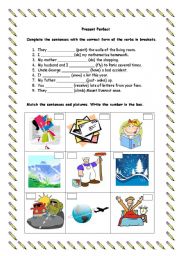 English Worksheet: Present Perfect 