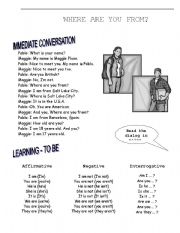 English Worksheet: VERB TO BE