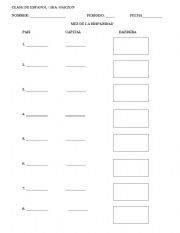 English Worksheet: Countries - Flags
