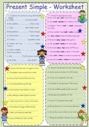 PRESENT SIMPLE - WORKSHEET