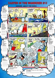 English Worksheet: CASPER IN WANDERER #13